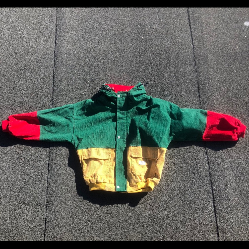 Zaful Red, Mustard and Green Jacket